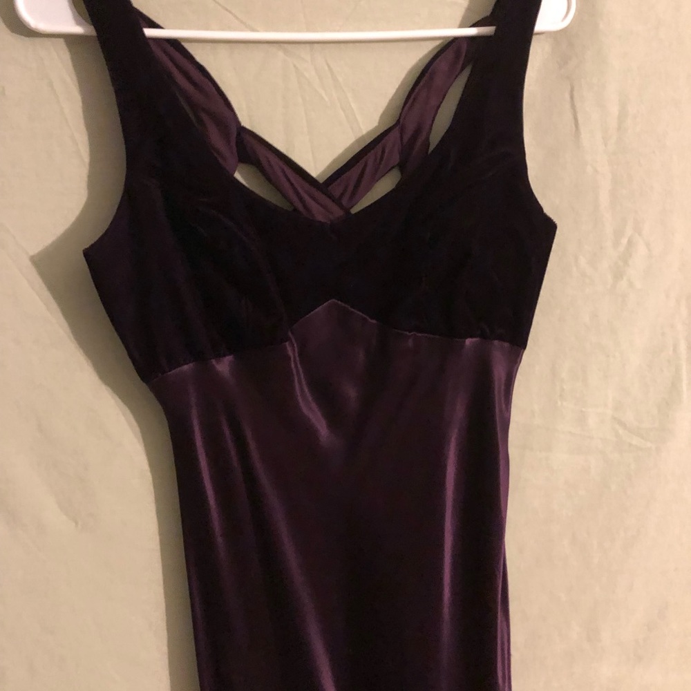 vintage velvet and silk full length dress!